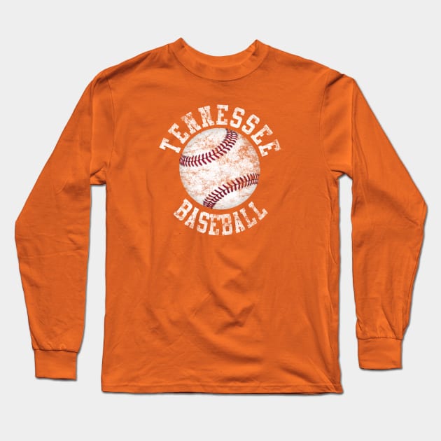 Vintage Tennessee Baseball Long Sleeve T-Shirt by tropicalteesshop